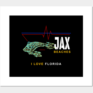 JAX Beaches, I love Florida, Jacksonville Posters and Art